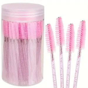 Pink Disposable Eyelash & Brow Brush Set