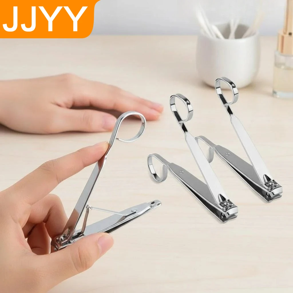Stainless Steel Nail Clipper with Ring Handle 1 Stainless Steel Nail Clipper with Ring Handle