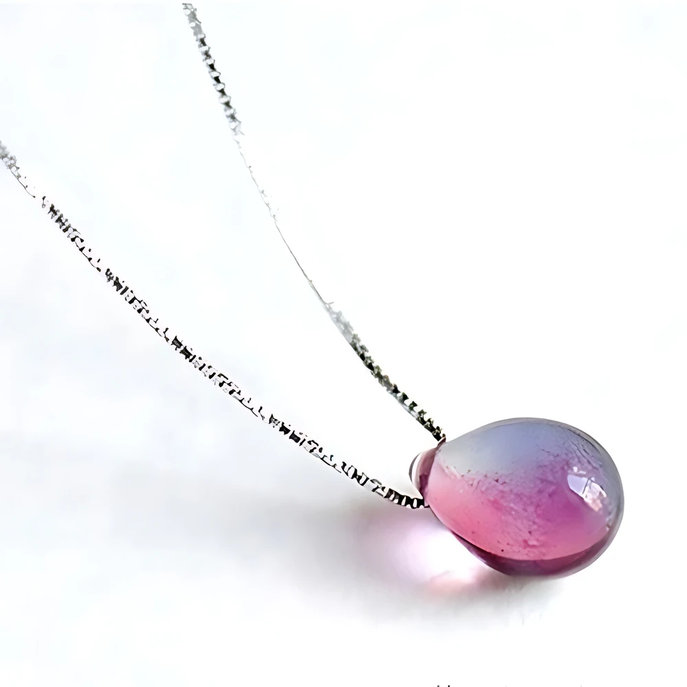 Vibrant Water Drop Necklace for Women 5 Vibrant Water Drop Necklace for Women - Image 5