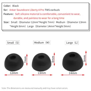 Silicone Ear Tips for Liberty 4 Pro (3 Sizes) 9 S17e392debae74b0297ecfbc715987993t