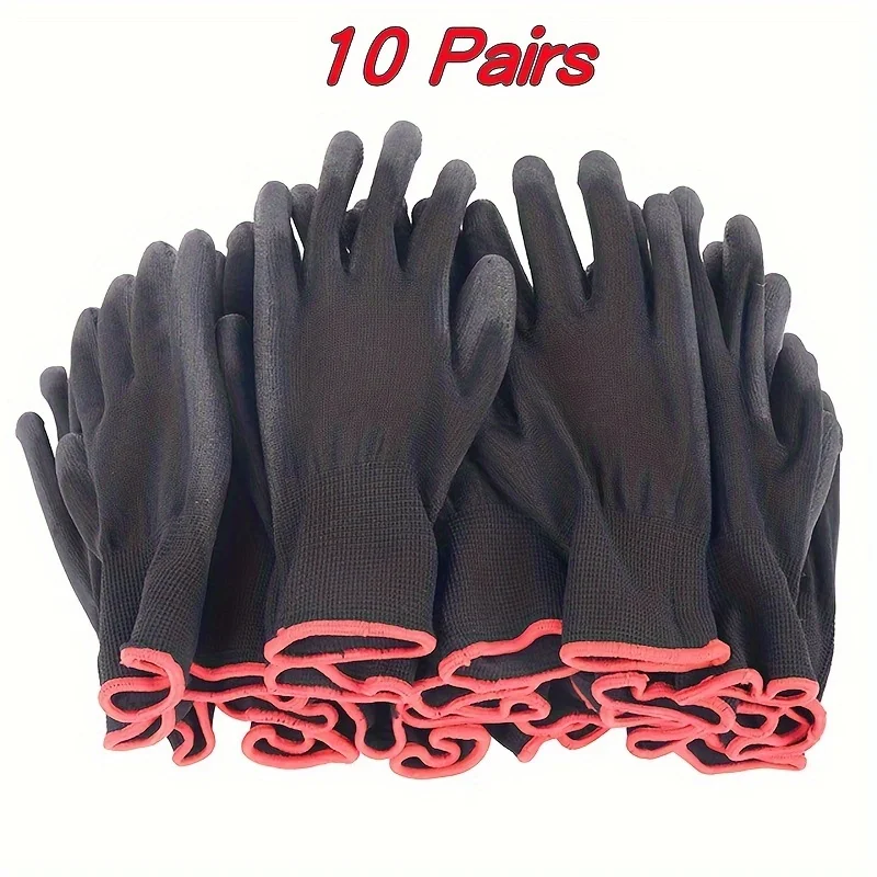 Black Polyurethane Safety Gloves for Work 7 Black Polyurethane Safety Gloves for Work - Image 7