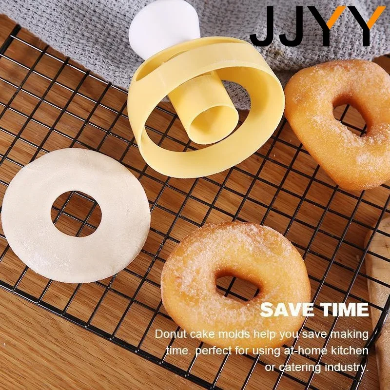 Bright Yellow Donut Maker Set with Handle 3 Bright Yellow Donut Maker Set with Handle - Image 3
