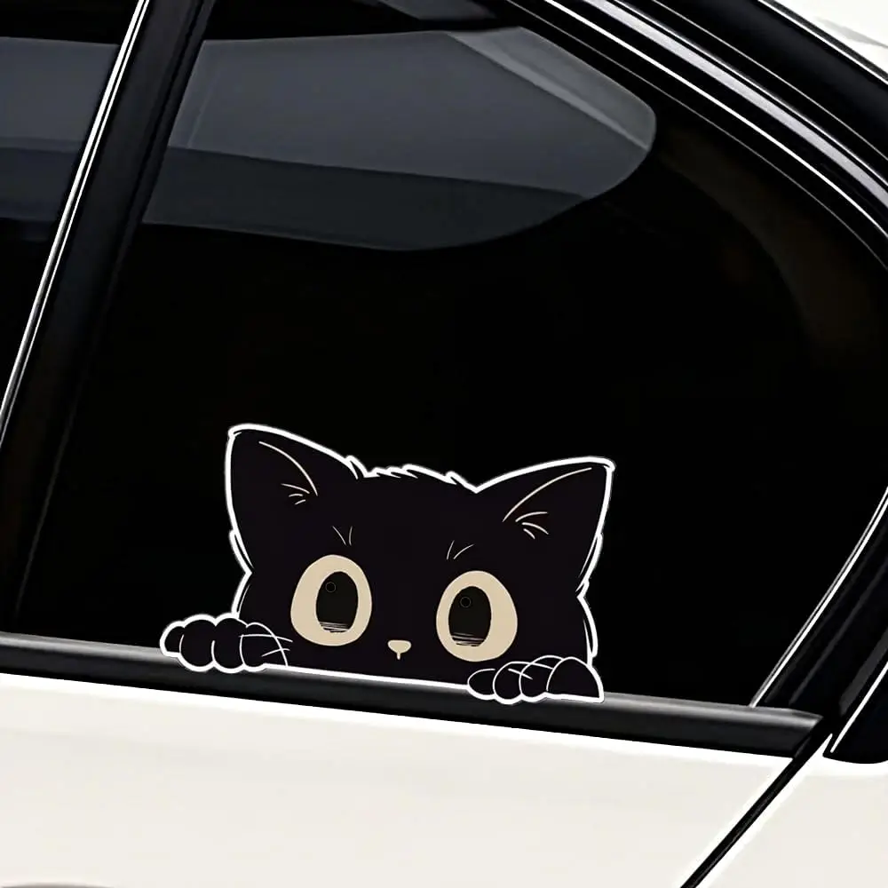 Cute Stealing Cat Car Sticker Vinyl Decal 5 Cute Stealing Cat Car Sticker Vinyl Decal - Image 5