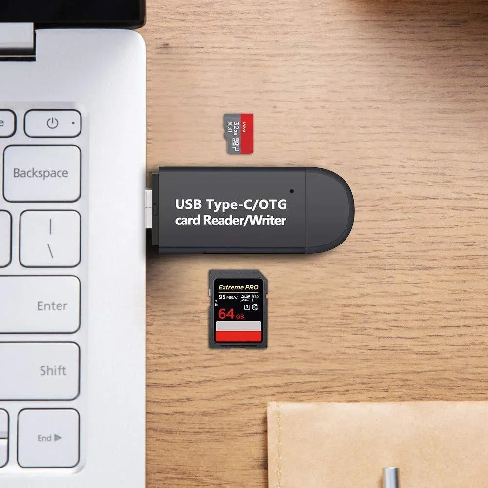 Multi-Device USB Card Reader for Smartphones and Laptops 2 Multi-Device USB Card Reader for Smartphones and Laptops - Image 2