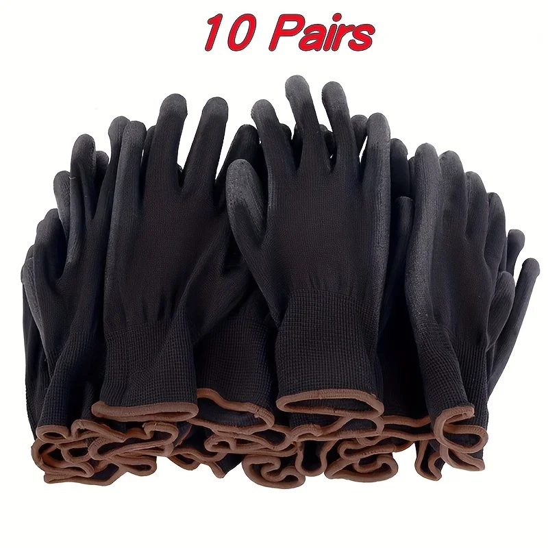 Black Polyurethane Safety Gloves for Work 9 Black Polyurethane Safety Gloves for Work - Image 9