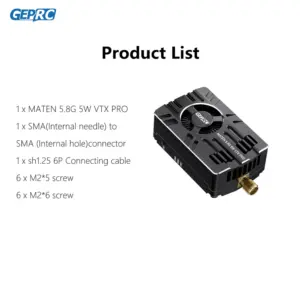 GEPRC MATEN 5.8G VTX PRO Long-Range FPV Transmitter 11 S18fe4f132a3343f6a3d19585cde8d6acg