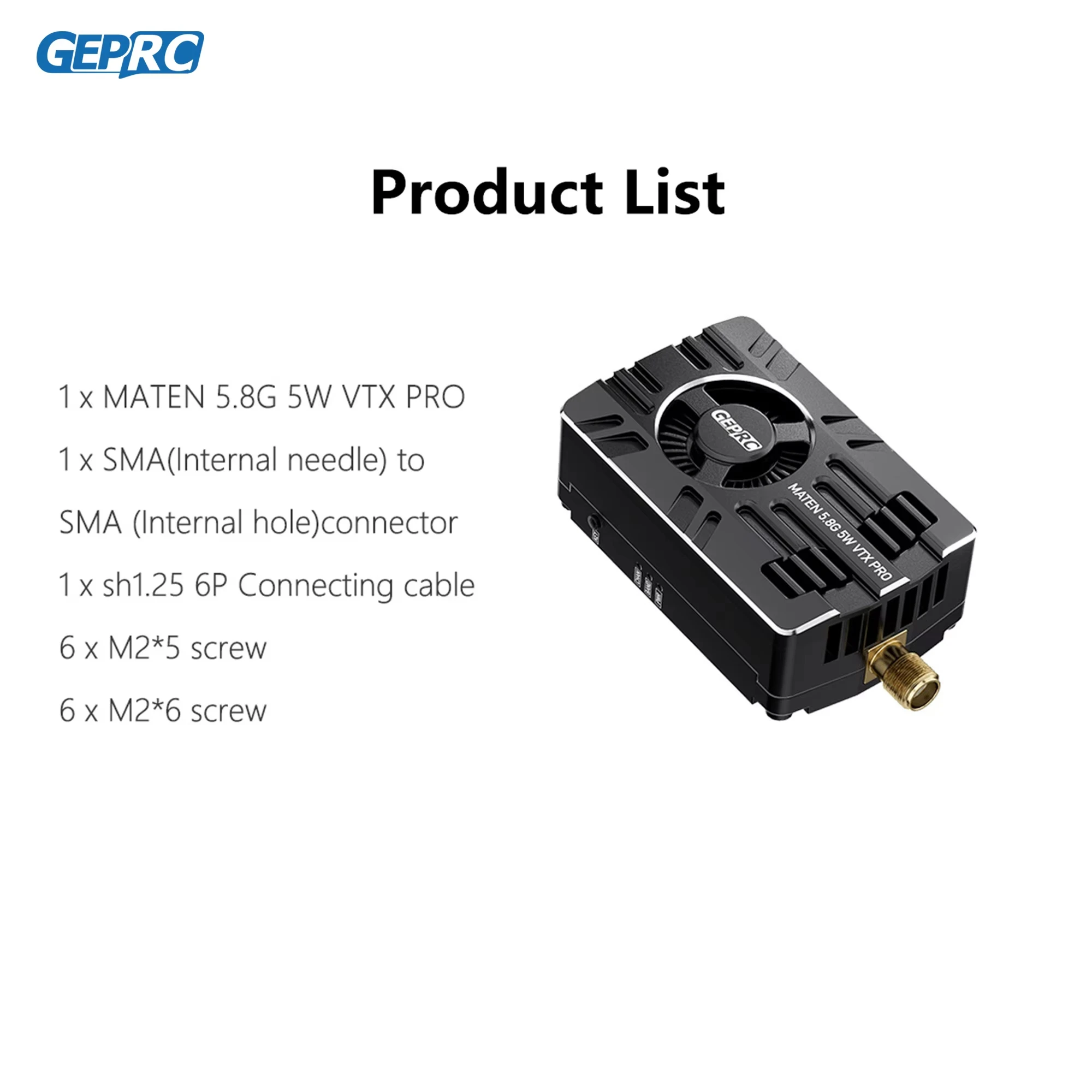 GEPRC MATEN 5.8G VTX PRO Long-Range FPV Transmitter 6 GEPRC MATEN 5.8G VTX PRO Long-Range FPV Transmitter - Image 6