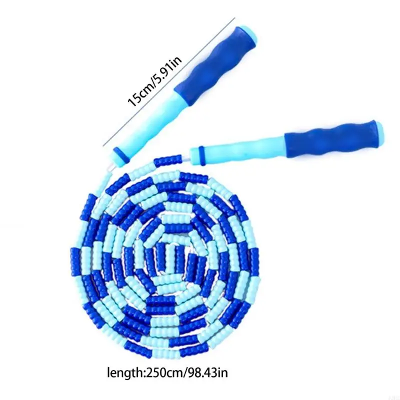 Colorful 250cm Beaded Jump Rope for Adults 6 Colorful 250cm Beaded Jump Rope for Adults - Image 6