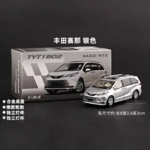 2023 Toyota Sienna 1/64 Diecast Model in White 13 S199e0eba31e74bada93b22fde9c23110r