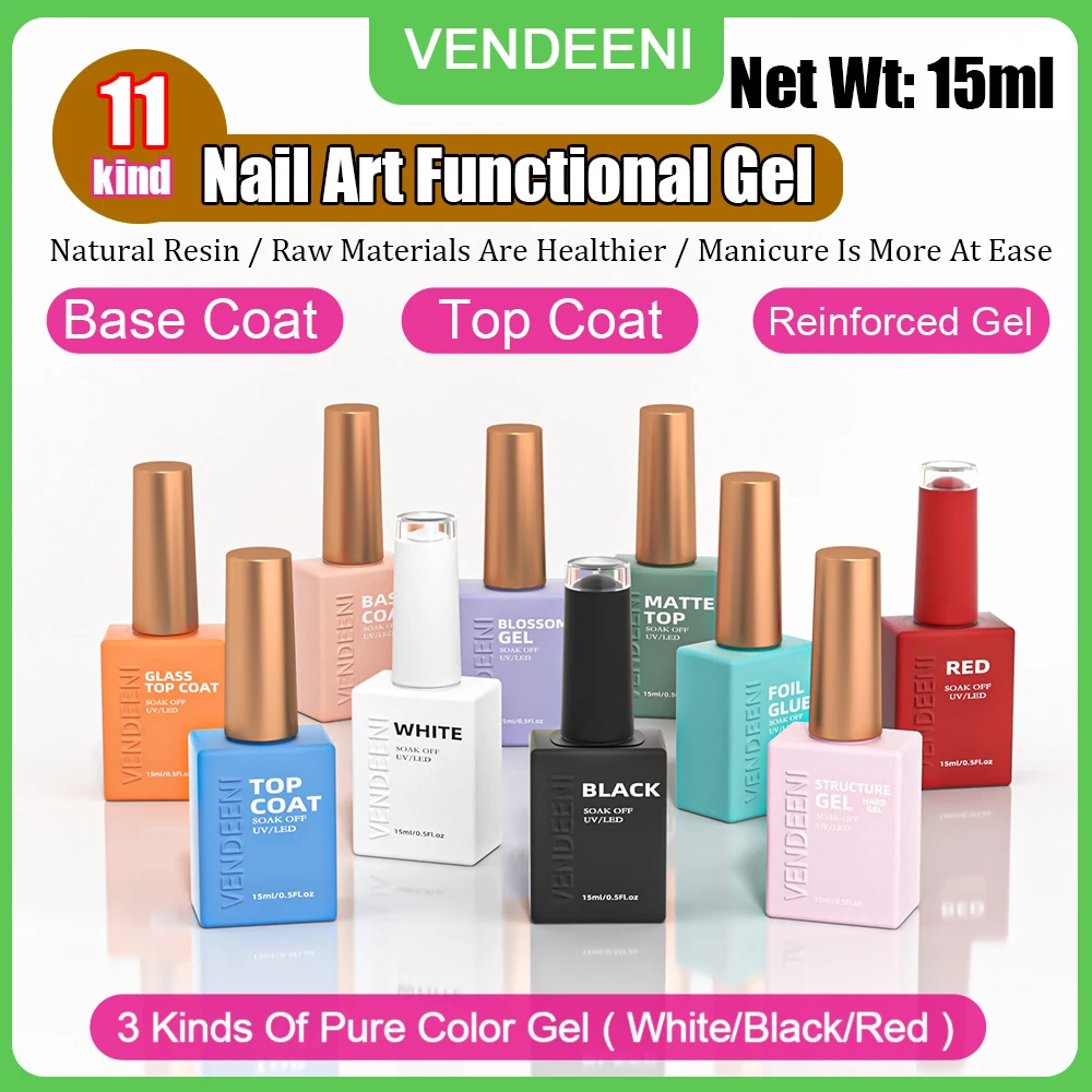Vendeeni 15ml Nail Gel Collection Set 1 Vendeeni 15ml Nail Gel Collection Set