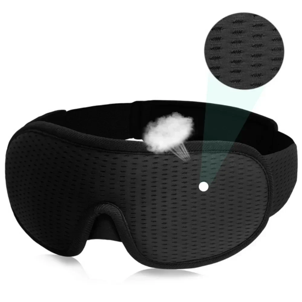 Black 3D Light Blocking Sleep Mask 5 Black 3D Light Blocking Sleep Mask - Image 5