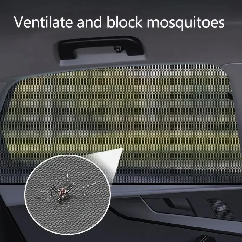 Vehicle Side Window Mesh Sunshade for Cars and SUVs 4 Vehicle Side Window Mesh Sunshade for Cars and SUVs - Image 4