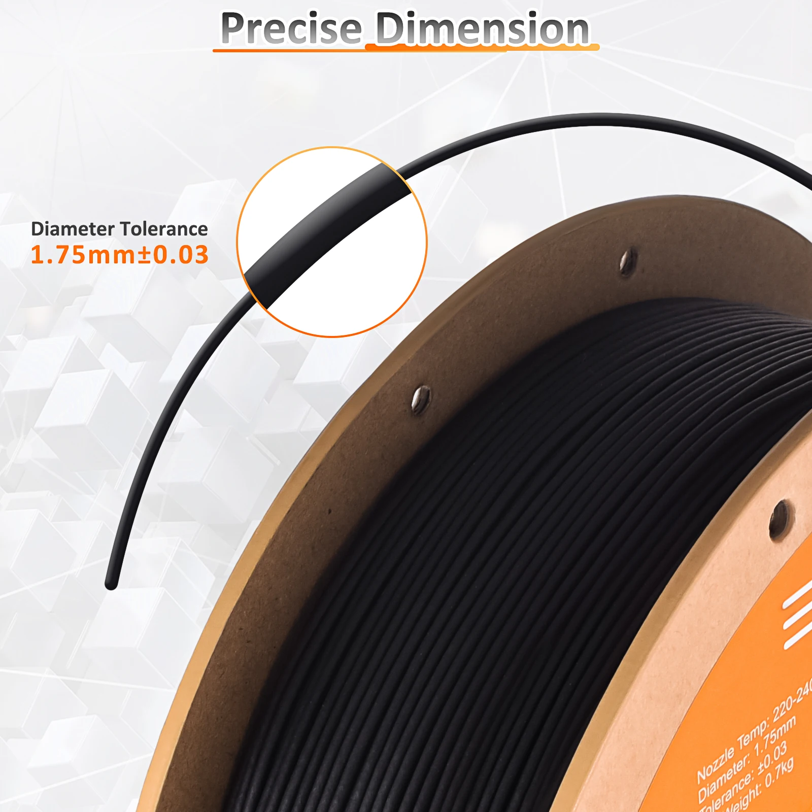 Eryone PP Carbon Fiber 3D Filament 700g 3 Eryone PP Carbon Fiber 3D Filament 700g - Image 3