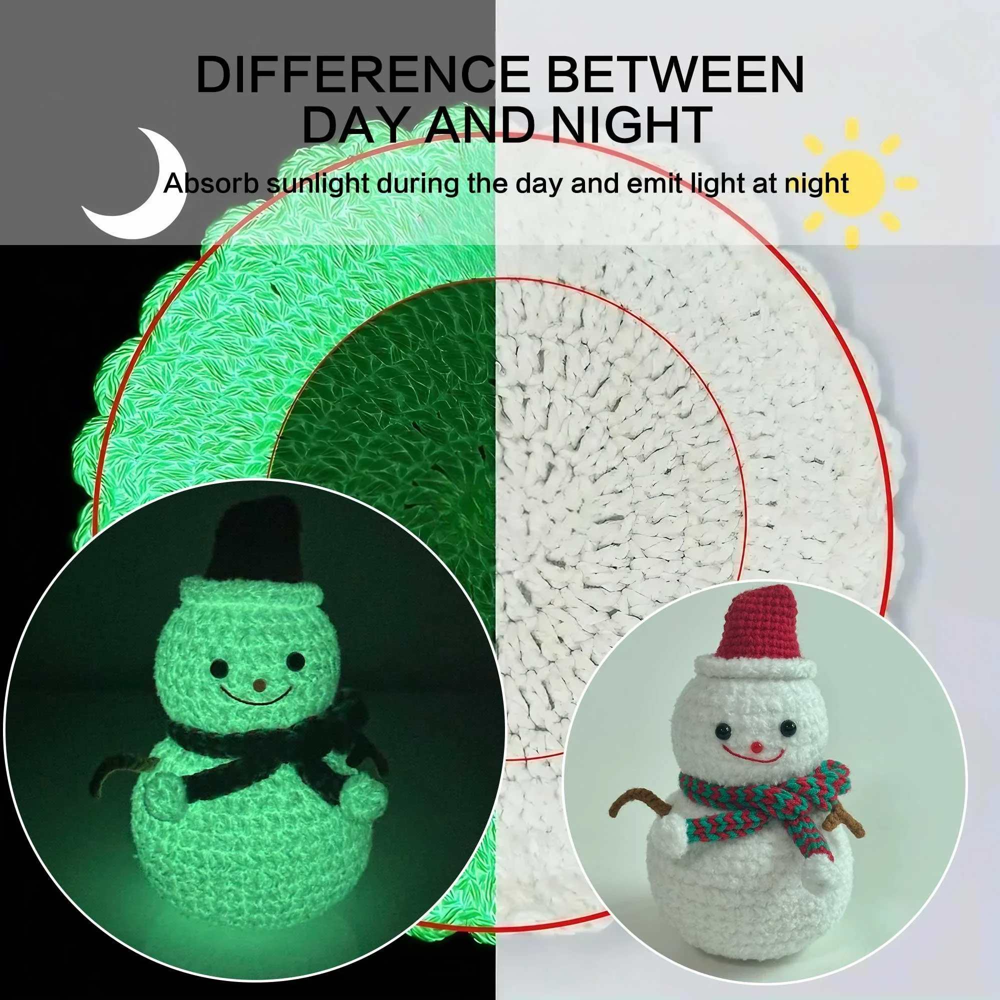 Glow-in-the-Dark Chenille Velvet Yarn for Crafts 3 Glow-in-the-Dark Chenille Velvet Yarn for Crafts - Image 3