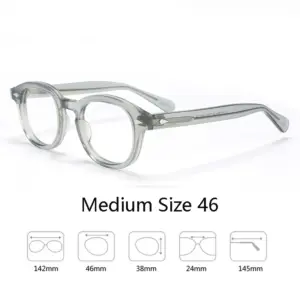 Vintage Unisex Acetate Optical Eyeglasses Frames 16 S19fec100ae7e40a7b843fb655265cd3bT