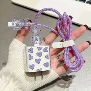 Colorful Protective Charger & Data Cable Set