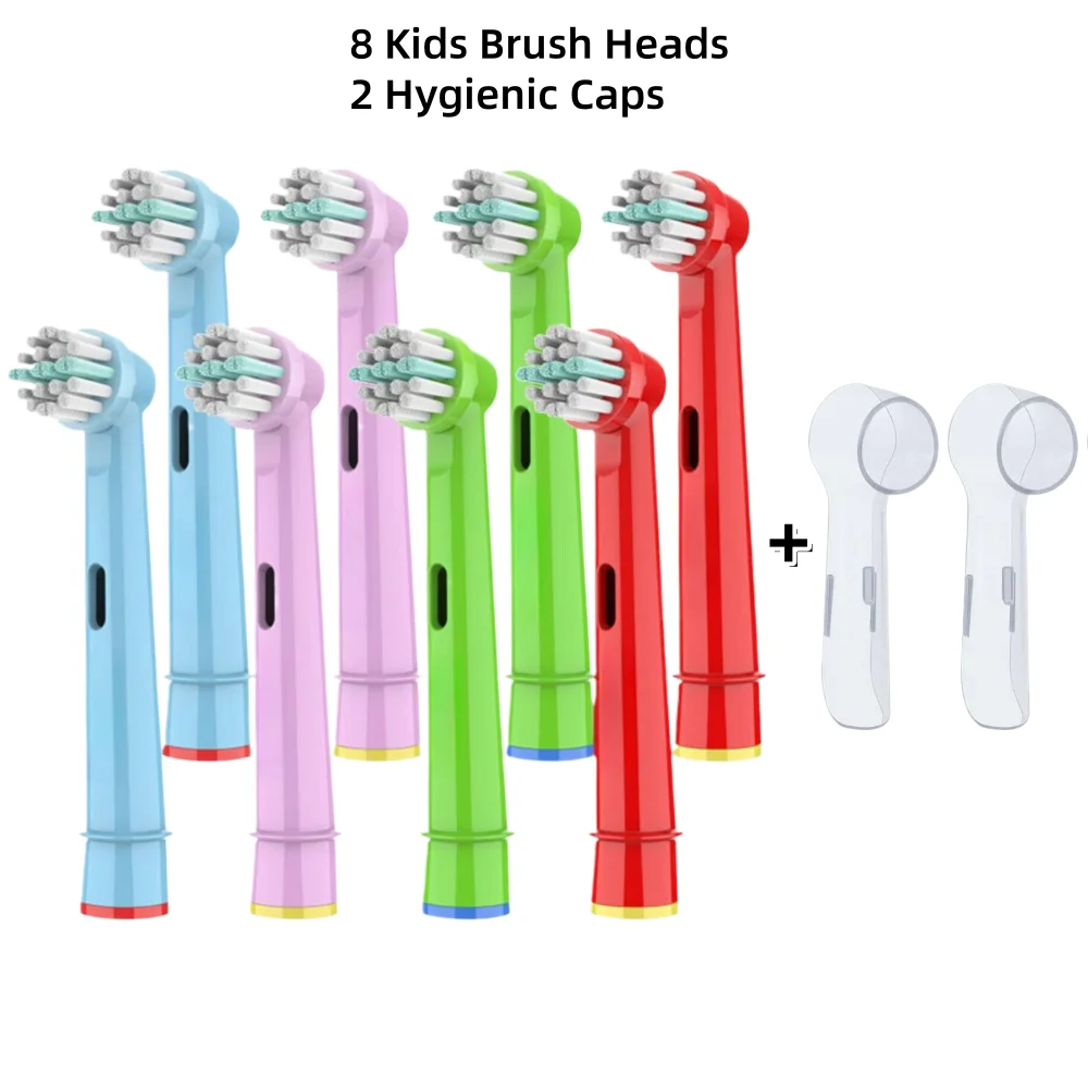Colorful Kids' Electric Toothbrush Heads for Oral B 8 Colorful Kids' Electric Toothbrush Heads for Oral B - Image 8