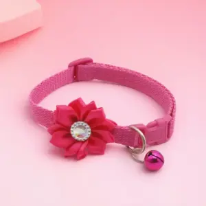 Vibrant Adjustable Pet Collar with Floral Accent 19 S1a5ee7b5090948b7b2ac66d886fce511y