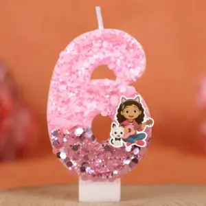 Glitter Pink Number Candles for Celebrations 15 S1a6ede84394648ea8e44dbcb392c7595C