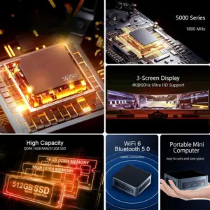 Mini PC Host with AMD Ryzen & 8K Support 8 S1a8cb67a7e2d4e55a7bd6b093a2a8745F