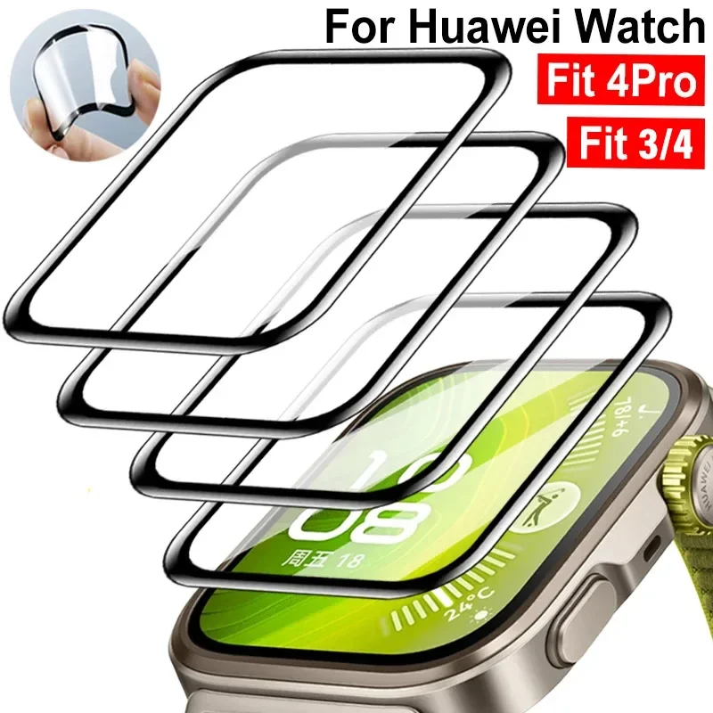 Huawei Watch Fit 3/4/4 Pro Curved Screen Protectors 2 Huawei Watch Fit 3/4/4 Pro Curved Screen Protectors - Image 2