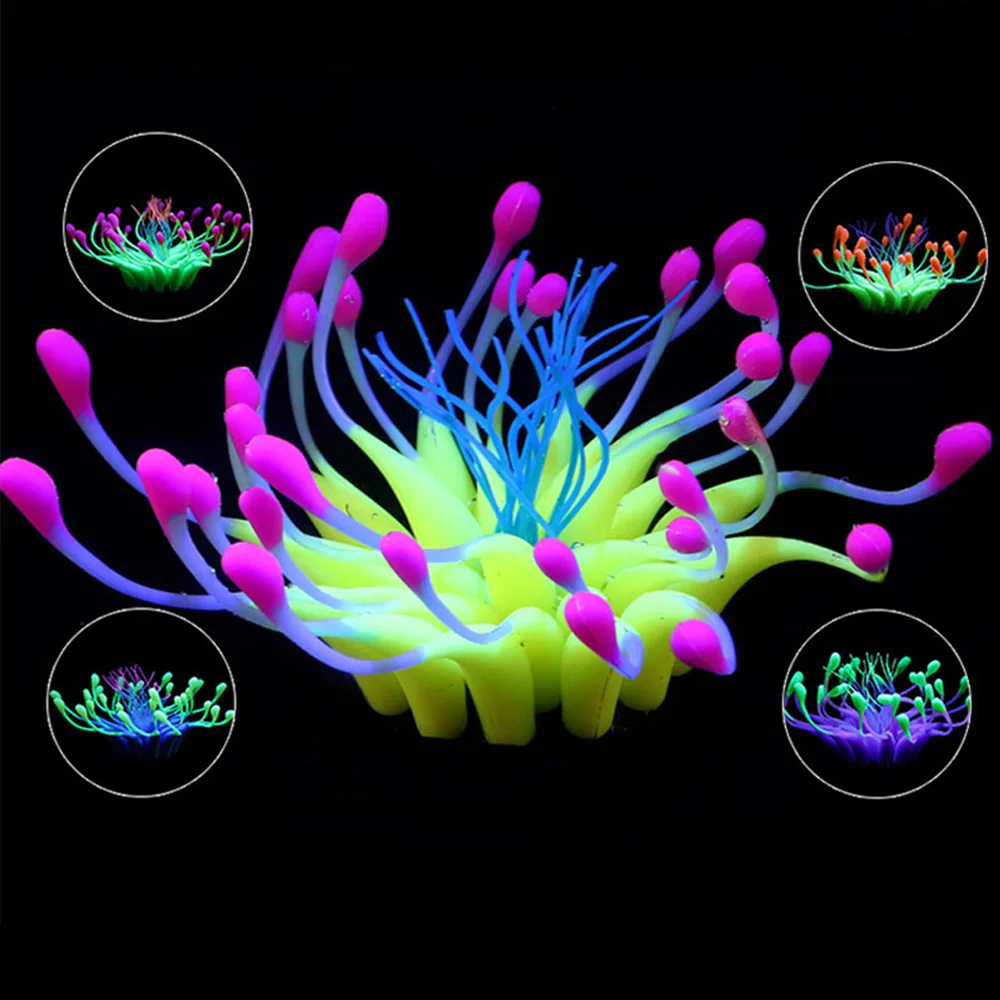 Glowing Aquarium Coral Decoration Set 1 Glowing Aquarium Coral Decoration Set