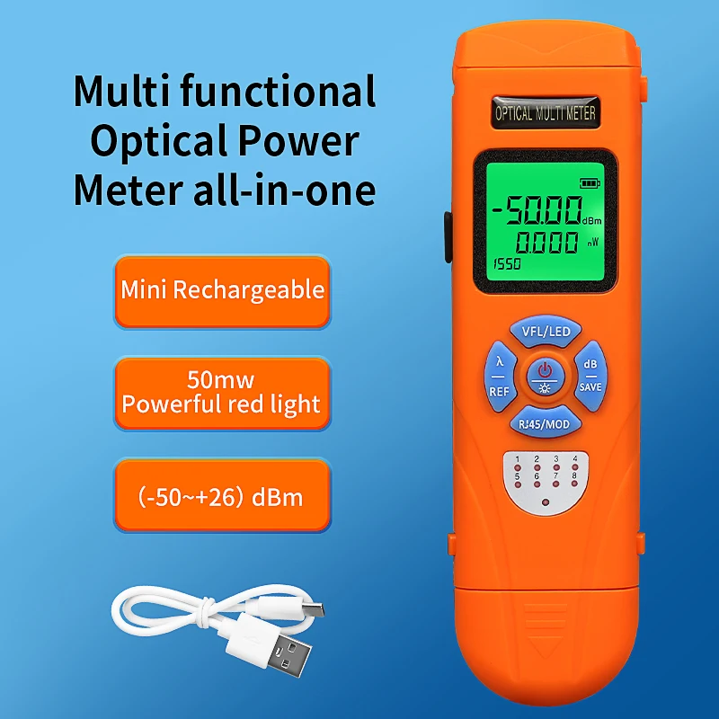 Rechargeable Mini Optical Power Meter AUA-C50/AUA-C70 8 Rechargeable Mini Optical Power Meter AUA-C50/AUA-C70 - Image 8
