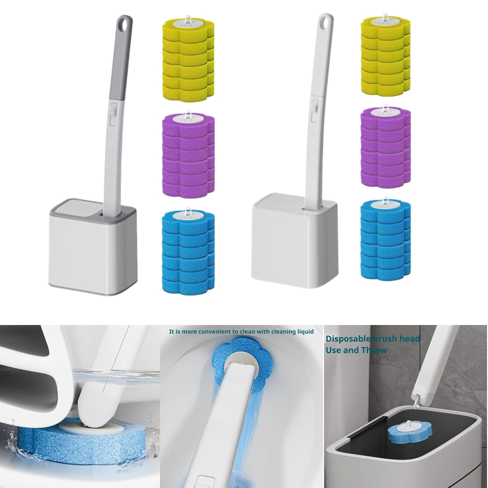 Disposable Toilet Brush Cleaning Kit with Replaceable Heads 6 Disposable Toilet Brush Cleaning Kit with Replaceable Heads - Image 6