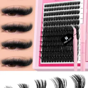 GROINNEYA DIY Lash Extension Kit with 10-16 mm Clusters 13 S1b3551e1dbb14e80baa5d36b6b8e7956T