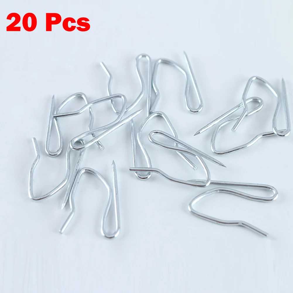 Silver Metal Curtain Hooks for French Pleat Drapes 7 Silver Metal Curtain Hooks for French Pleat Drapes - Image 7