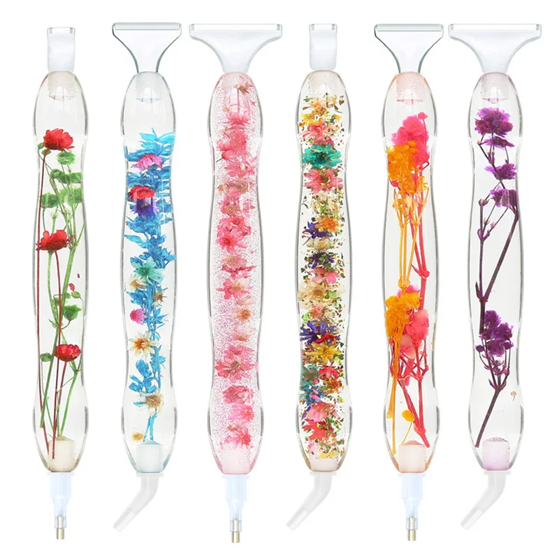 Sparkling Crystal Flower Resin Drill Pen 1 Sparkling Crystal Flower Resin Drill Pen