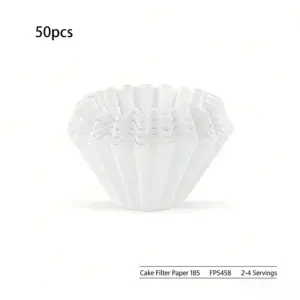 White Wood Pulp Coffee Filters Set of 50 12 S1b5a8acd0dec4fb0aa4b89cee86b30b6L