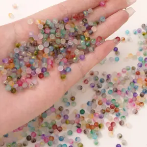 Frosted Gold Splattered Glass Beads Set 12 S1bcc12cf014c460fb4c5e7680ce48d52O