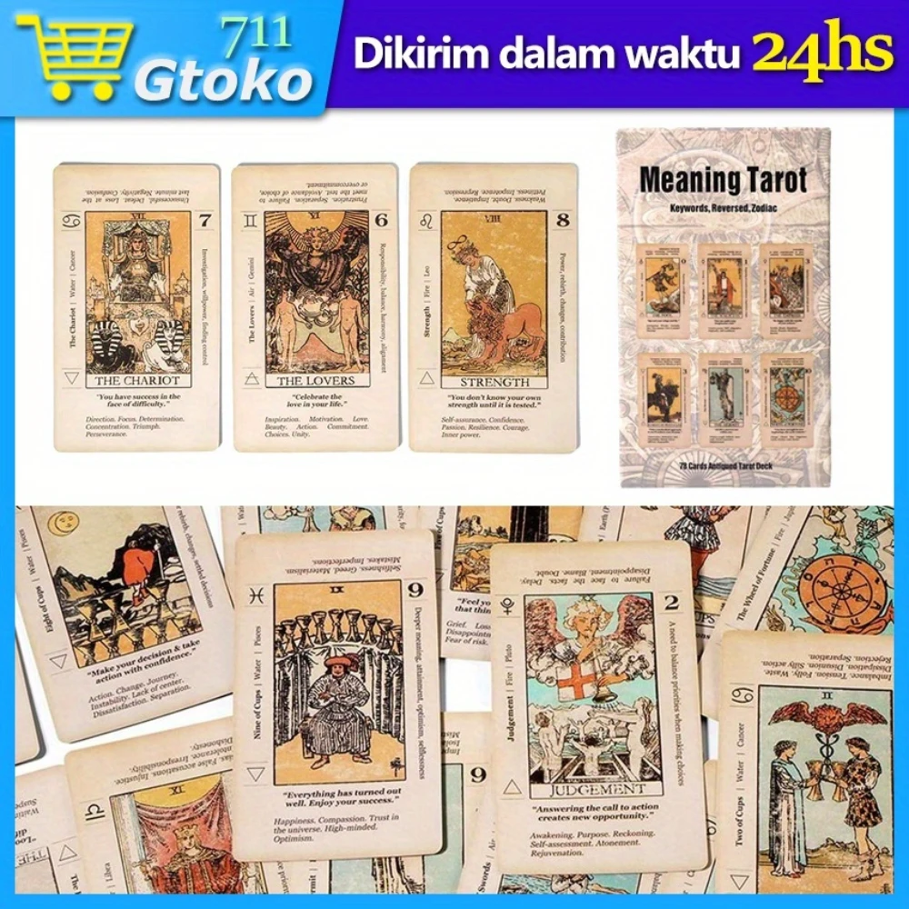 Retro Tarot Deck with Hand-Drawn Art 3 Retro Tarot Deck with Hand-Drawn Art - Image 3