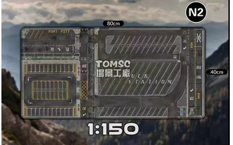 WELLY 80cm PVC Parking Scene Mat for Diecast Displays 7 WELLY 80cm PVC Parking Scene Mat for Diecast Displays - Image 7