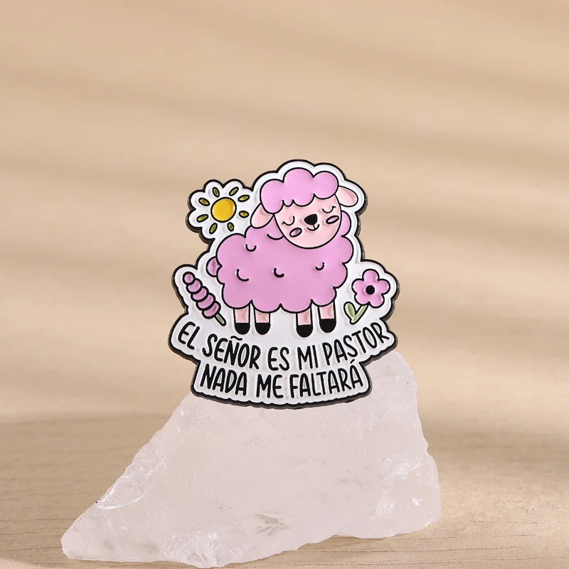 Pink Sheep Faith Enamel Pin QHXZ5453 3 Pink Sheep Faith Enamel Pin QHXZ5453 - Image 3