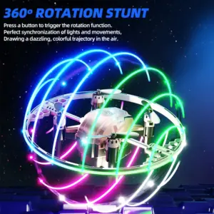 Vibrant Pink/White Stunt Drone with LED Lights 10 S1c83bc6f59fd42f398b3ec1e6f8bf66aS