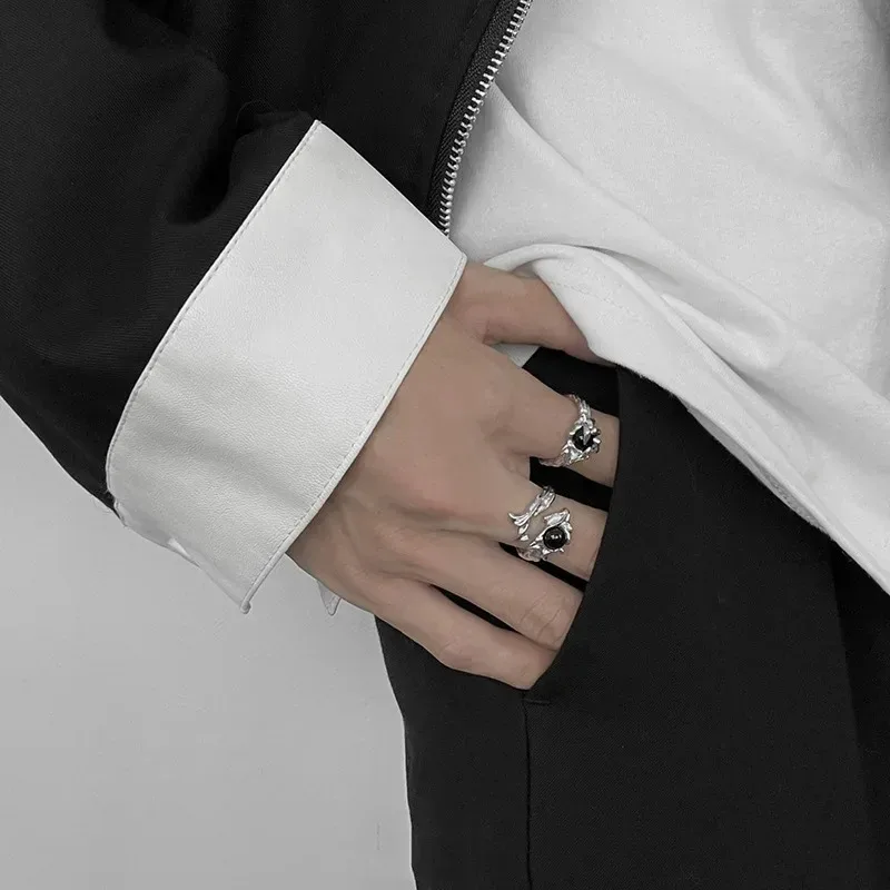 Vintage Gothic Gemstone Adjustable Ring for Women 2 Vintage Gothic Gemstone Adjustable Ring for Women - Image 2