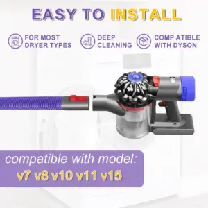 Vibrant Purple Dyson Vacuum Flexible Hose 9 S1dbc96dd37ae4976b4b9e8722da4d5a7F