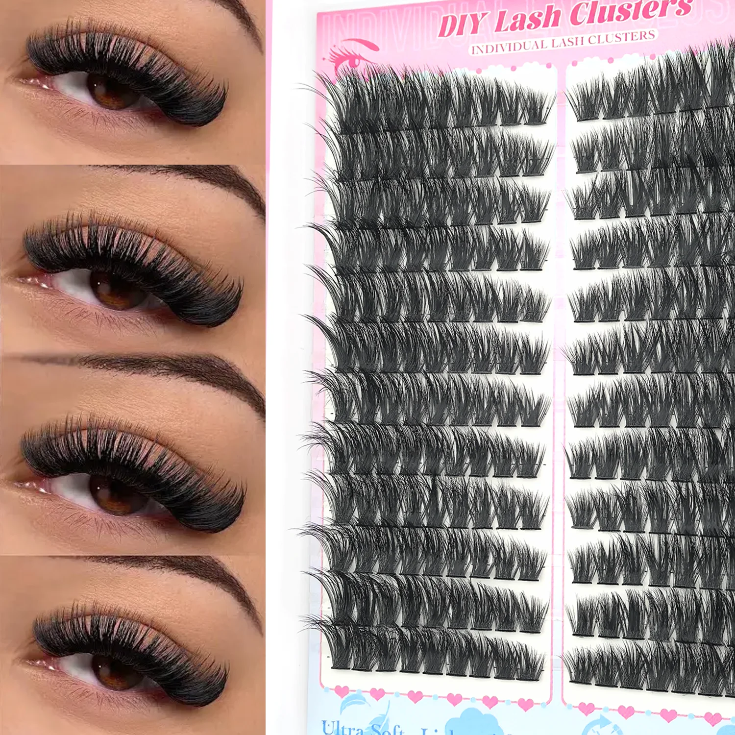 Natural Wispy Cluster Fake Eyelashes for Daily Wear 8 Natural Wispy Cluster Fake Eyelashes for Daily Wear - Image 8