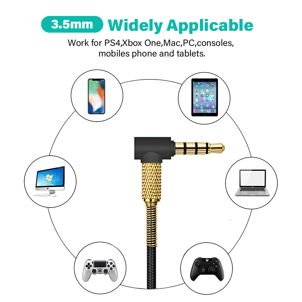 3.5mm to 2.5mm AUX Cable with Gold Plugs 3 3.5mm to 2.5mm AUX Cable with Gold Plugs - Image 3