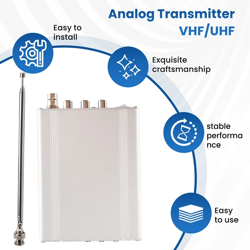SODIAL Analog TV Transmitter 1080p 0.5-2W 2 SODIAL Analog TV Transmitter 1080p 0.5-2W - Image 2