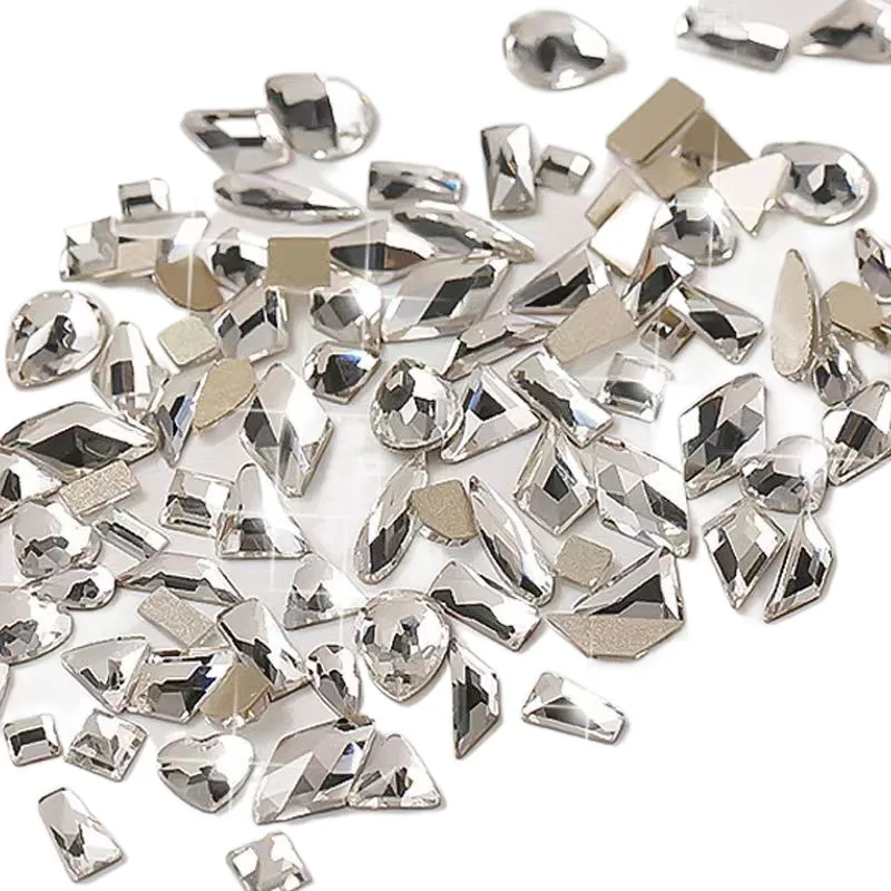 White Glass Rhinestone Set for Nail Art 5 White Glass Rhinestone Set for Nail Art - Image 5