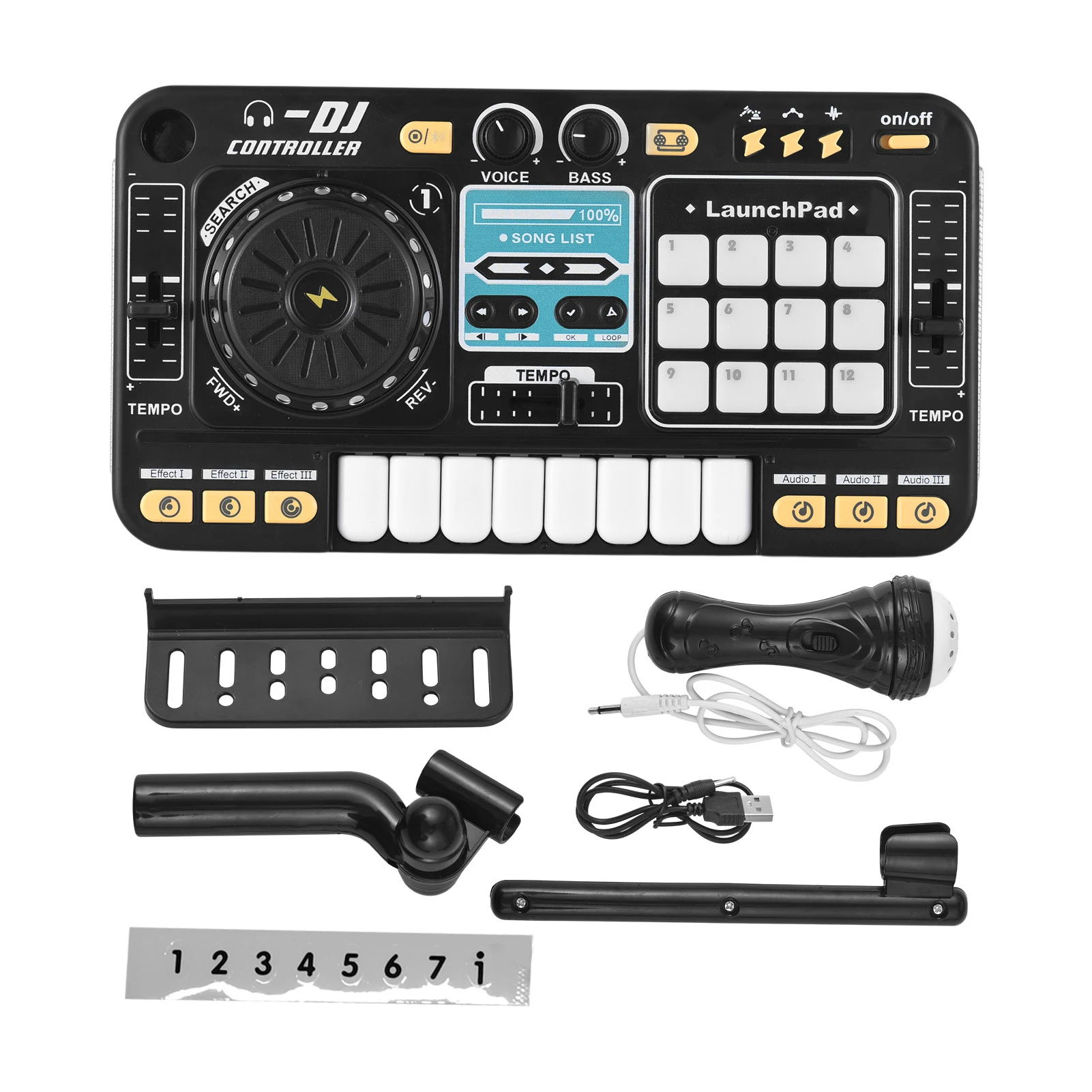 Kids' DJ Controller with Lights and Bluetooth 6 Kids' DJ Controller with Lights and Bluetooth - Image 6