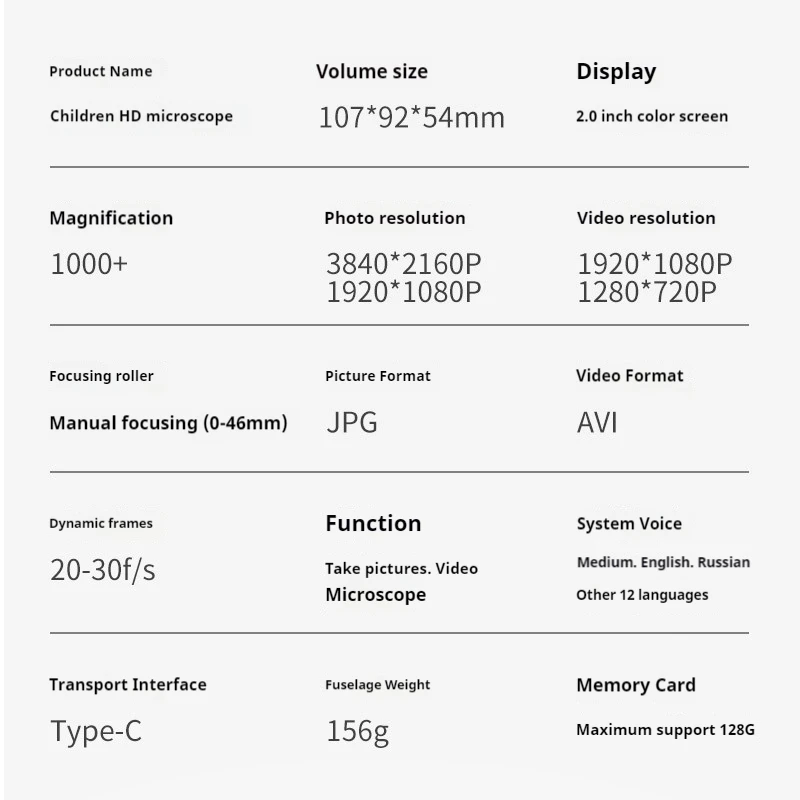 Children's Microscope Camera 500X Digital Explorer 2 Children's Microscope Camera 500X Digital Explorer - Image 2