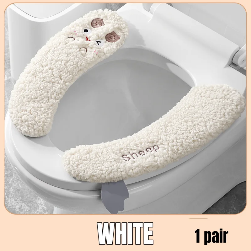 Cozy Plush Toilet Seat Cover Set 7 Cozy Plush Toilet Seat Cover Set - Image 7