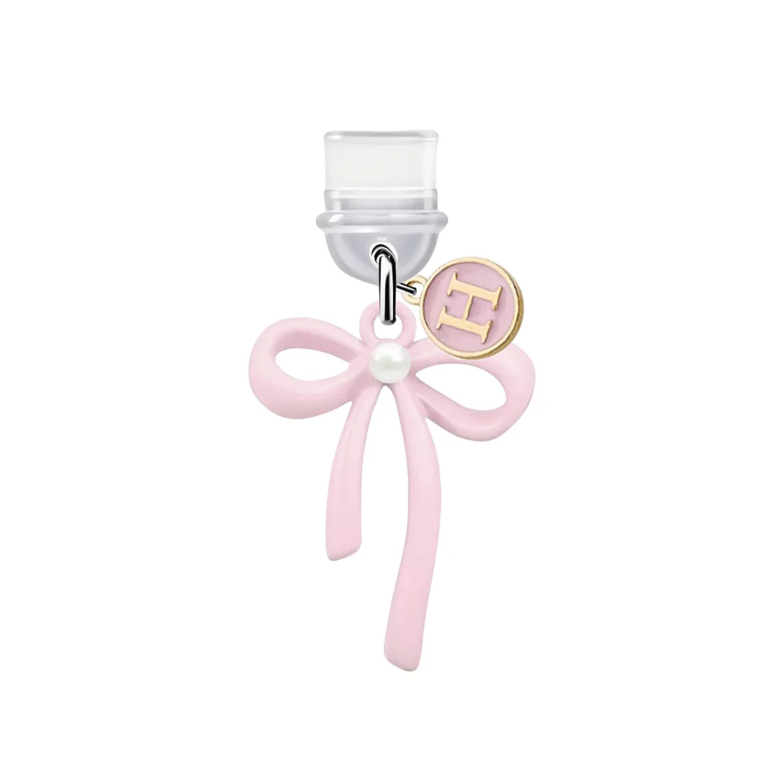 Pink Bow Typc-C Dust Plug with Personalized Letter 7 Pink Bow Typc-C Dust Plug with Personalized Letter - Image 7