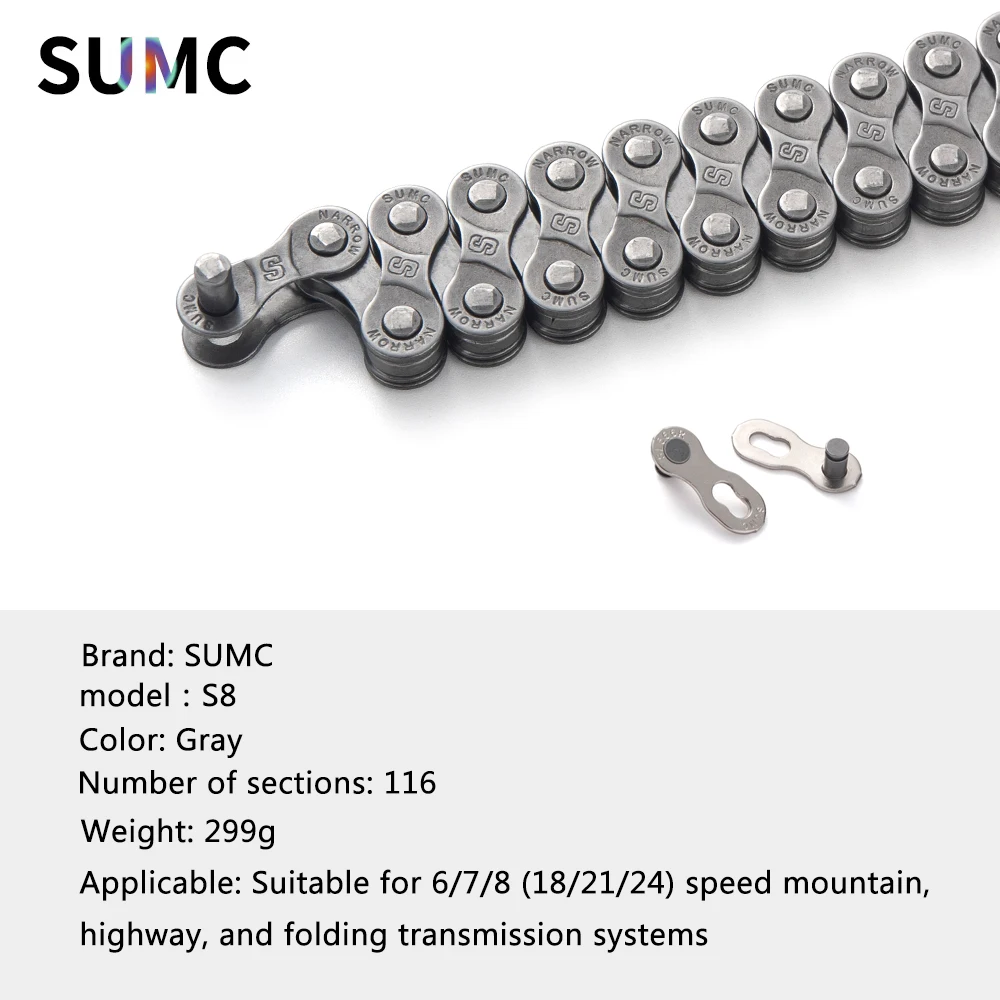 SUMC 8-12 Speed Bicycle Chain for All Drivetrains 7 SUMC 8-12 Speed Bicycle Chain for All Drivetrains - Image 7