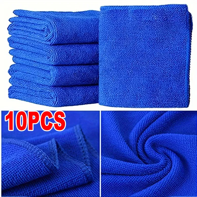 Blue Microfiber Cleaning Towel Set (30x30 cm) 9 Blue Microfiber Cleaning Towel Set (30x30 cm) - Image 9