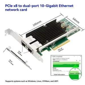 X540-T2 Dual Port 10GbE PCIe Network Card